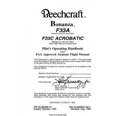 Beechcraft Bonanza F33a Poh Pdf Reader